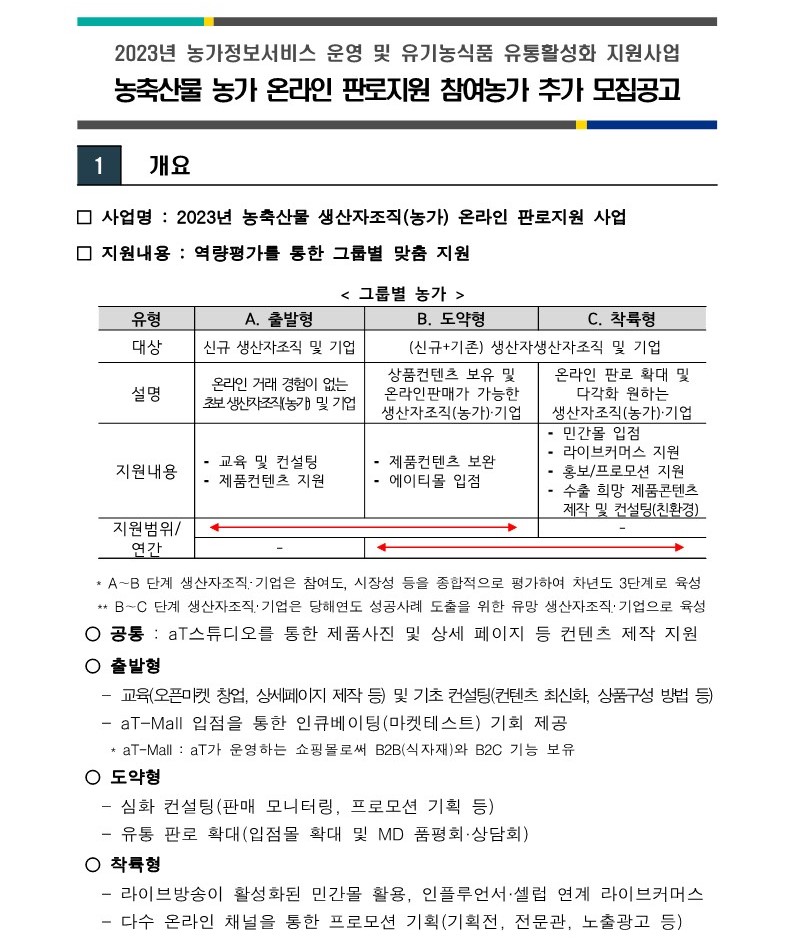 23년 농축산물 농가 온라인 판로지원사업 추가모집 공고-복사_1.jpg